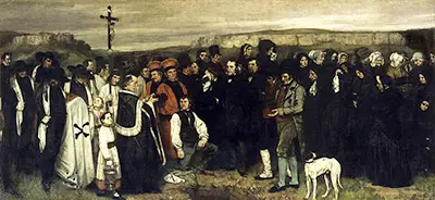 Ein Begräbnis in Ornans Gustave Courbet